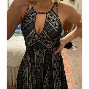 Free people Black Lace Cocktail Dress